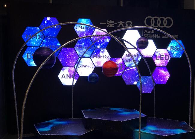 展臺六角燈箱制作